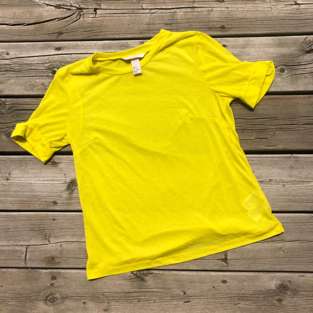 Yellow Tailored Tee